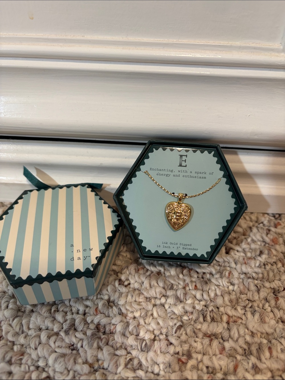 a new day Gold Heart Locket Pendant Necklace